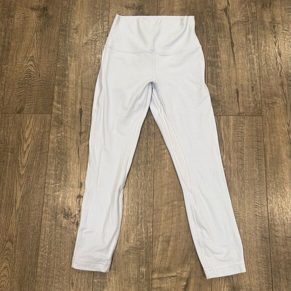 LuluLemon leggings size 4, gently used, light blue color - Picture 4 of 6
